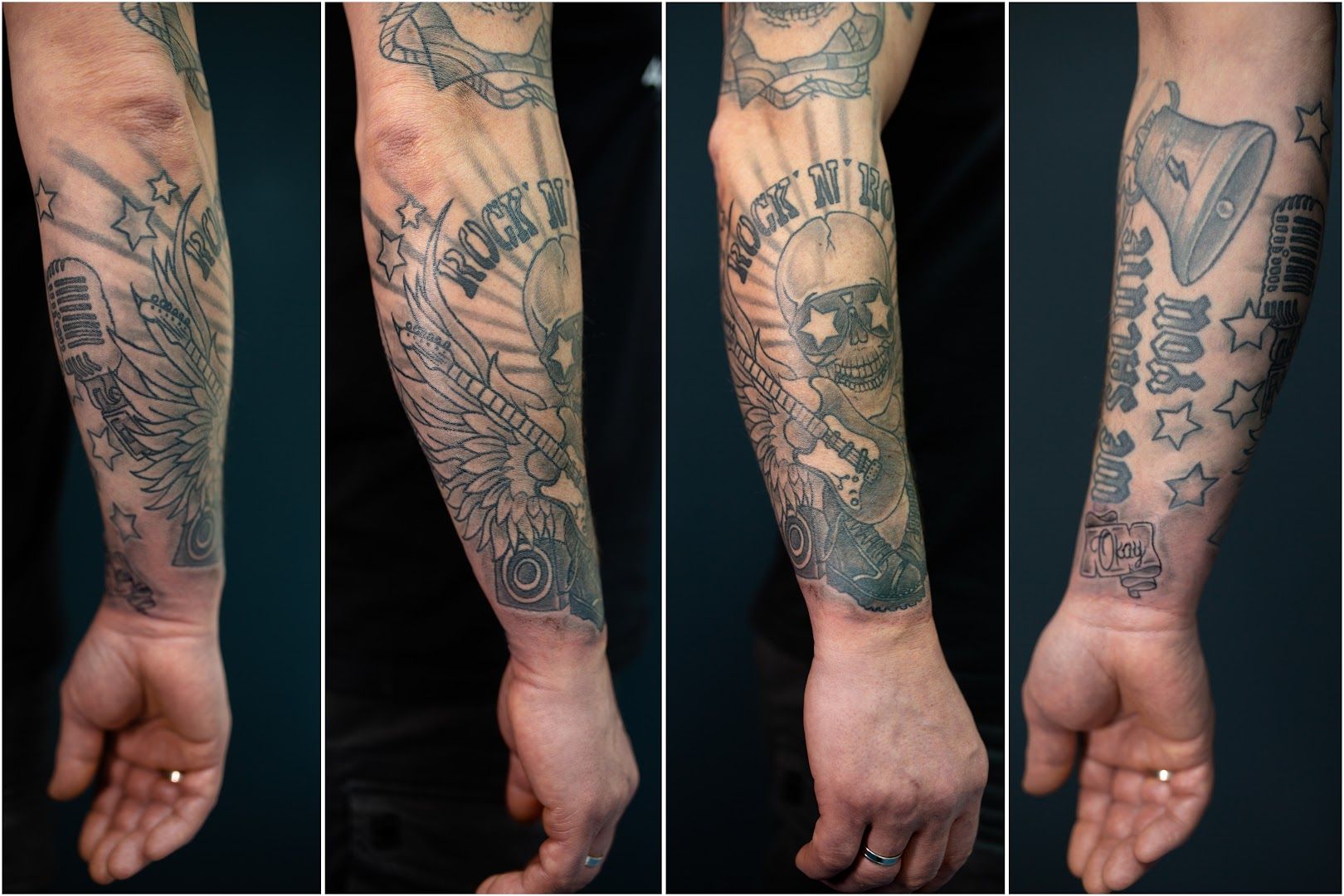 a man's arm with narben tattoos on it, mönchengladbach, germany