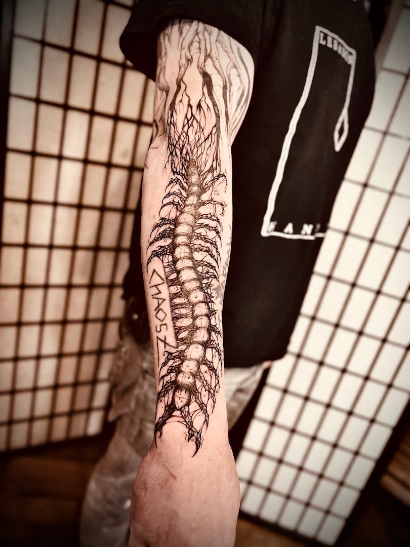 a man with a narben tattoo on his arm, bamberg, germany