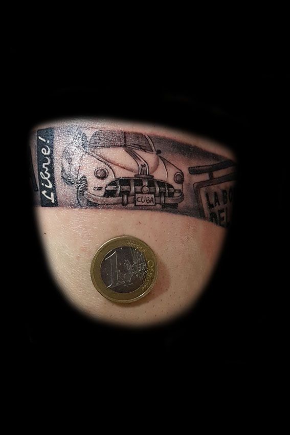 a man with a tribal tattoo on his neck, rhein-neckar-kreis, germany