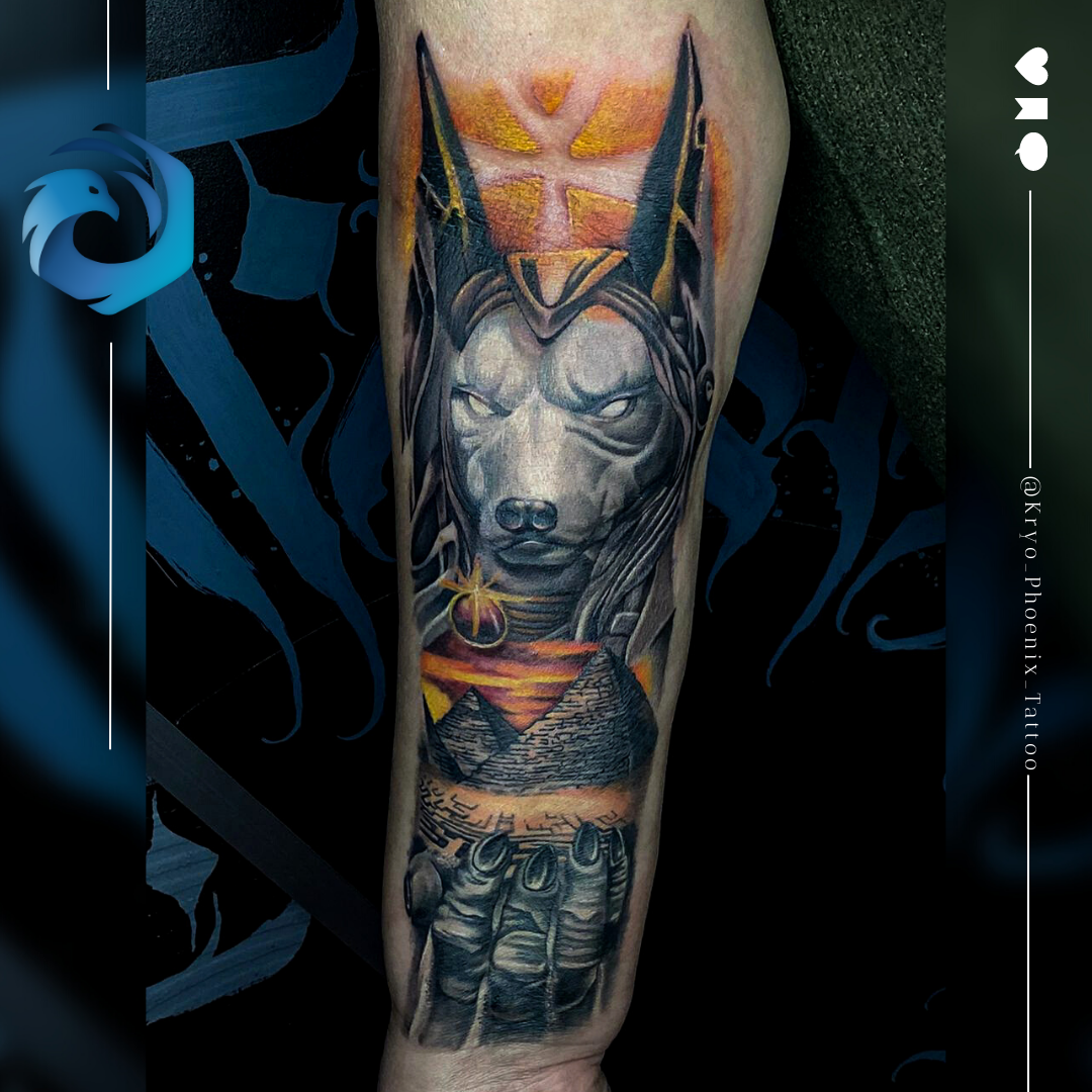 a narben tattoo of a bull with a sunset in the background, erzgebirgskreis, germany