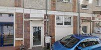 a car parked in front of a building