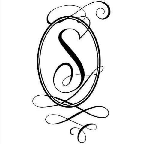 the letter s is a monogramic font with a swirly design