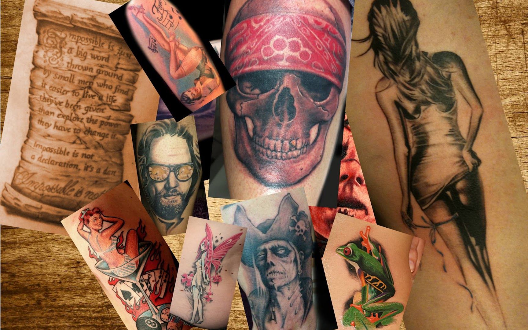 a collection of cover-up tattoos on the arm, mönchengladbach, germany