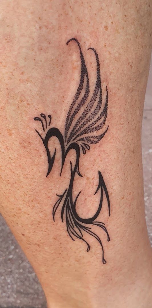 a narben tattoo design on the ankle, oder-spree, germany