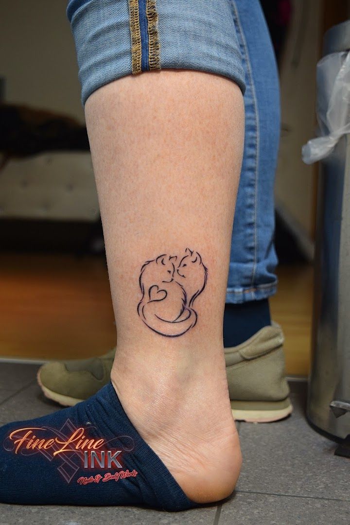 a narben tattoo on the ankle of a woman, fulda, germany