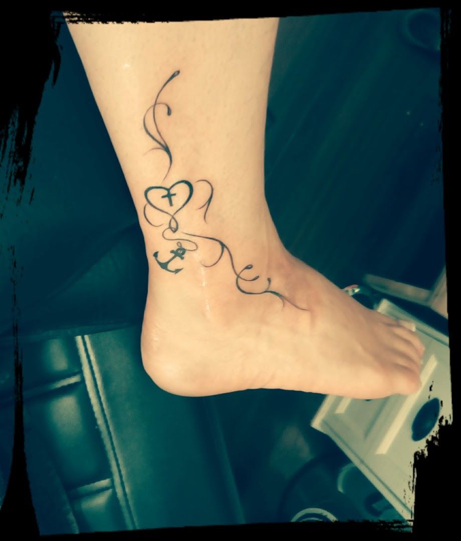 a cover-up tattoo design on the foot, siegen-wittgenstein, germany