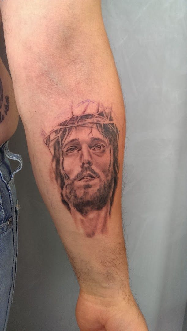 jesus cover-up tattoo designs for men, sigmaringen, germany