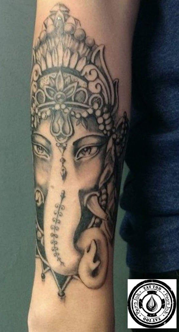 a cover-up tattoo of a woman with a mask on her arm, sigmaringen, germany