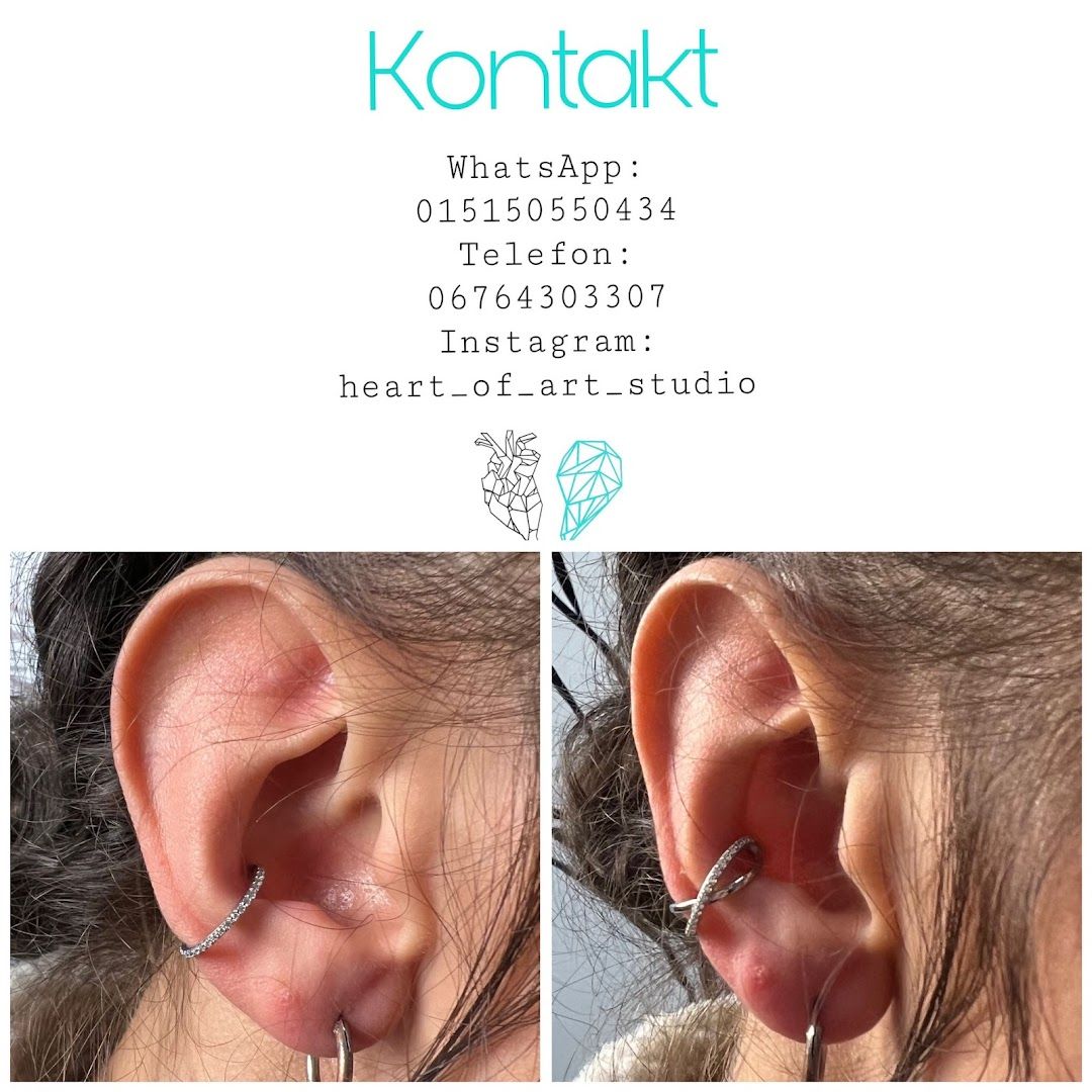 a woman's ear with a single ear piercing