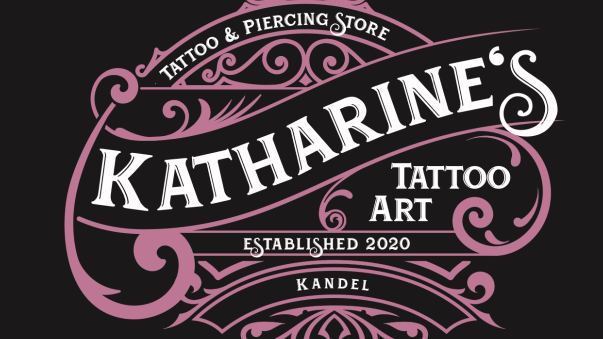 the logo for the kirine's narben tattoo, enzkreis, germany