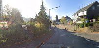 a street view of a residential area