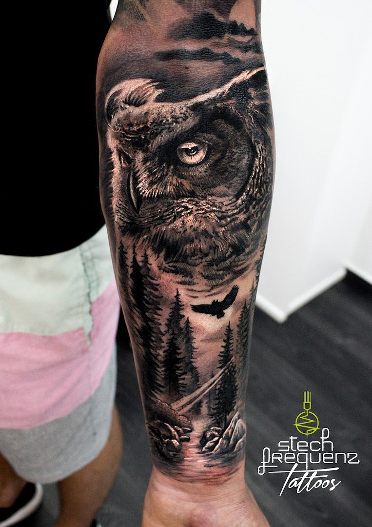 a man with a narben tattoo on his arm, esslingen, germany
