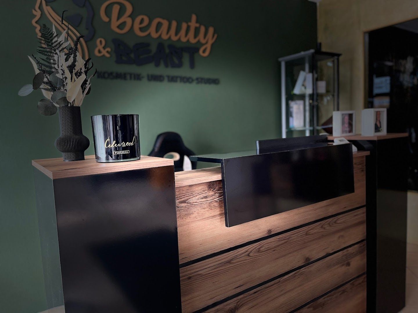 the front desk of beau salon