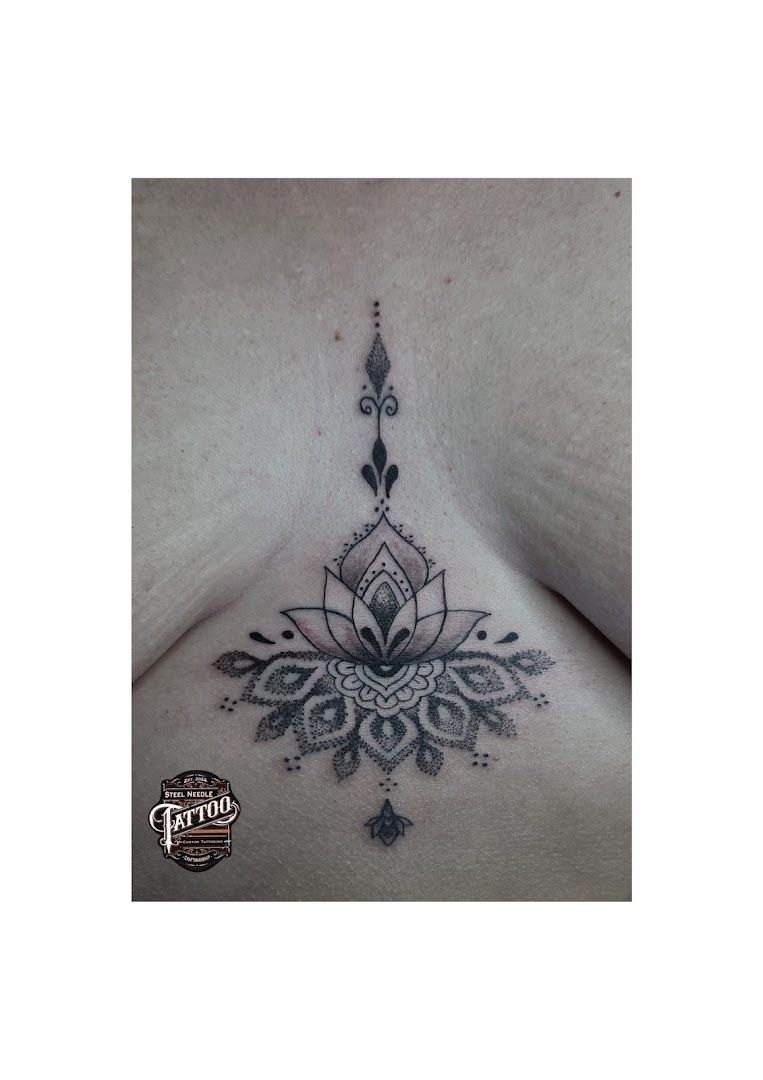 a narben tattoo design on the chest, böblingen, germany