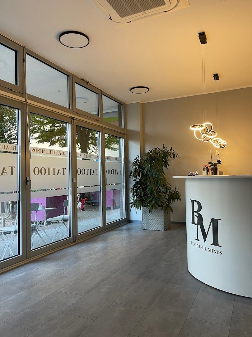 a large white reception table in front of a window