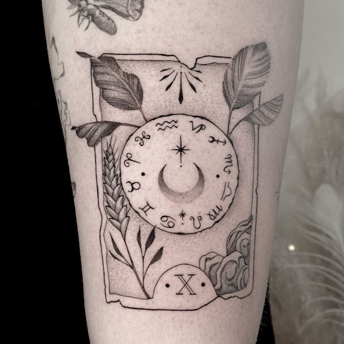 a clock cover-up tattoo on the forearm, bielefeld, germany