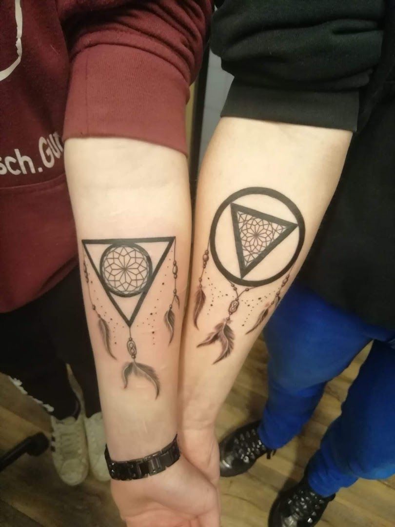 two narben tattoos on the arms, oberhavel, germany