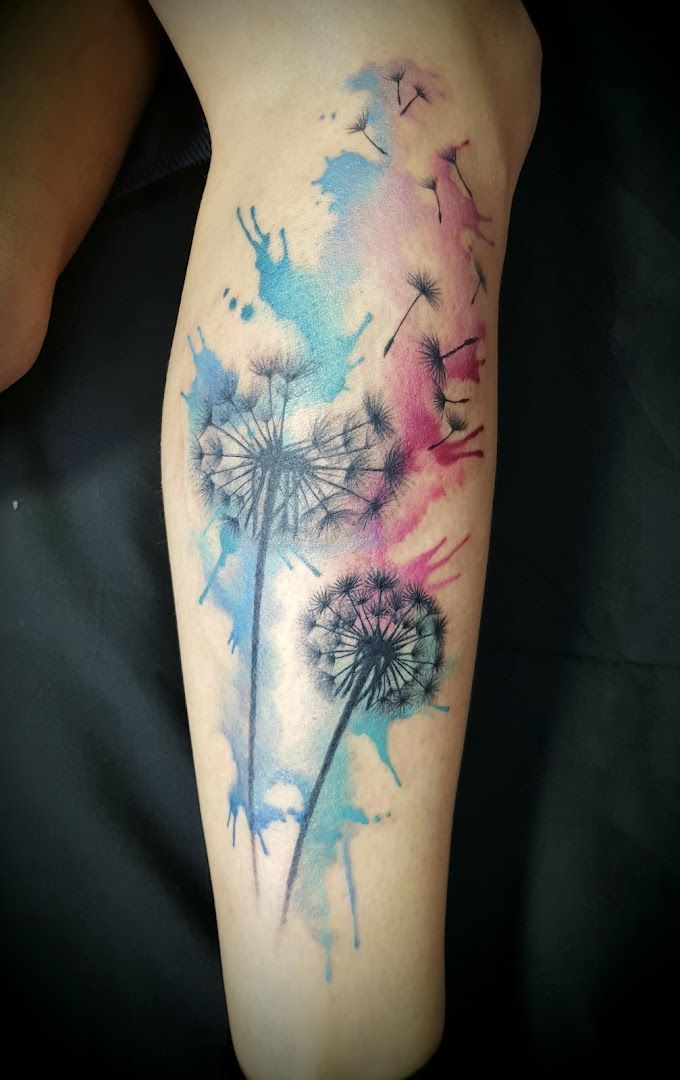 watercolor japanische tattoos in leipzig by tattooist, westerwaldkreis, germany