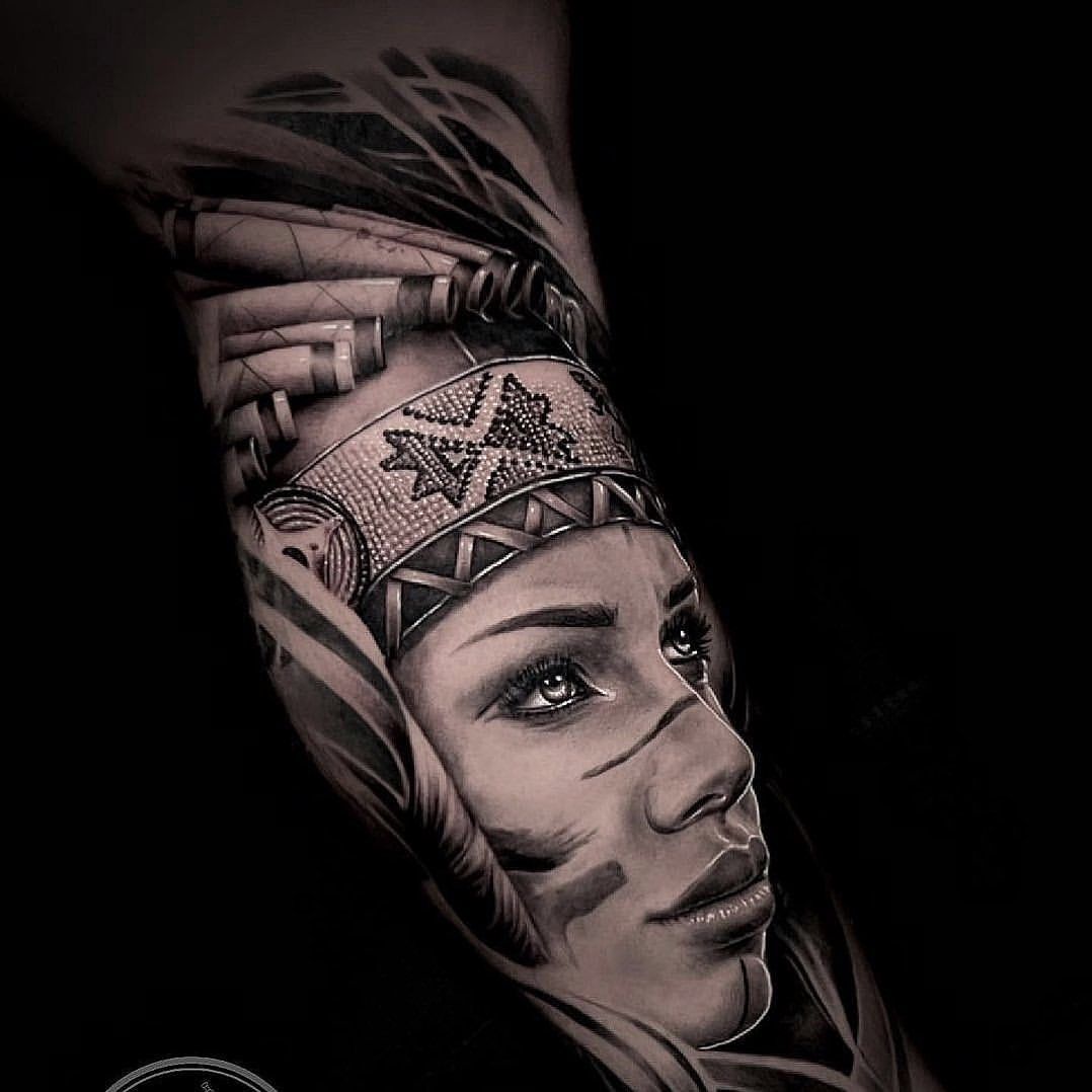 a cover-up tattoo of a woman with a crown on her head, kreisfreie stadt augsburg, germany