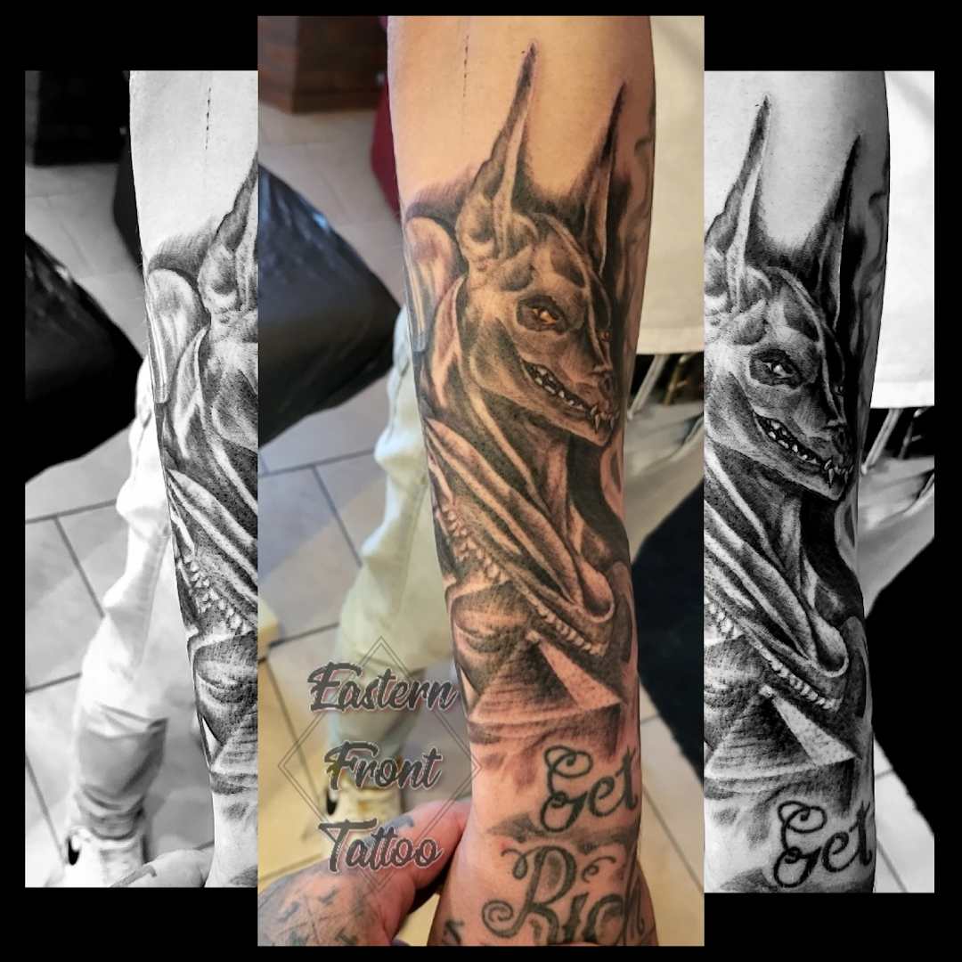 a narben tattoo with a dragon on it, börde, germany