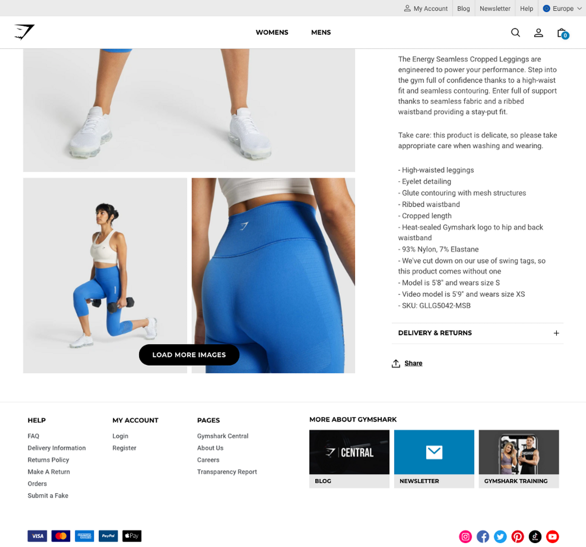 Gym Shark product page