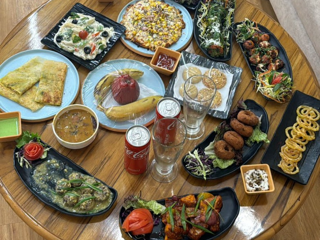 A celebration spread at Rangmanch Farms
