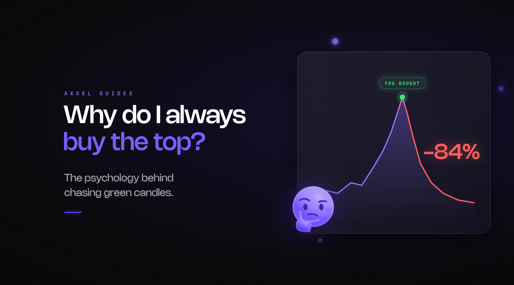 Explanation of why traders consistently buy at the top of memecoin moves