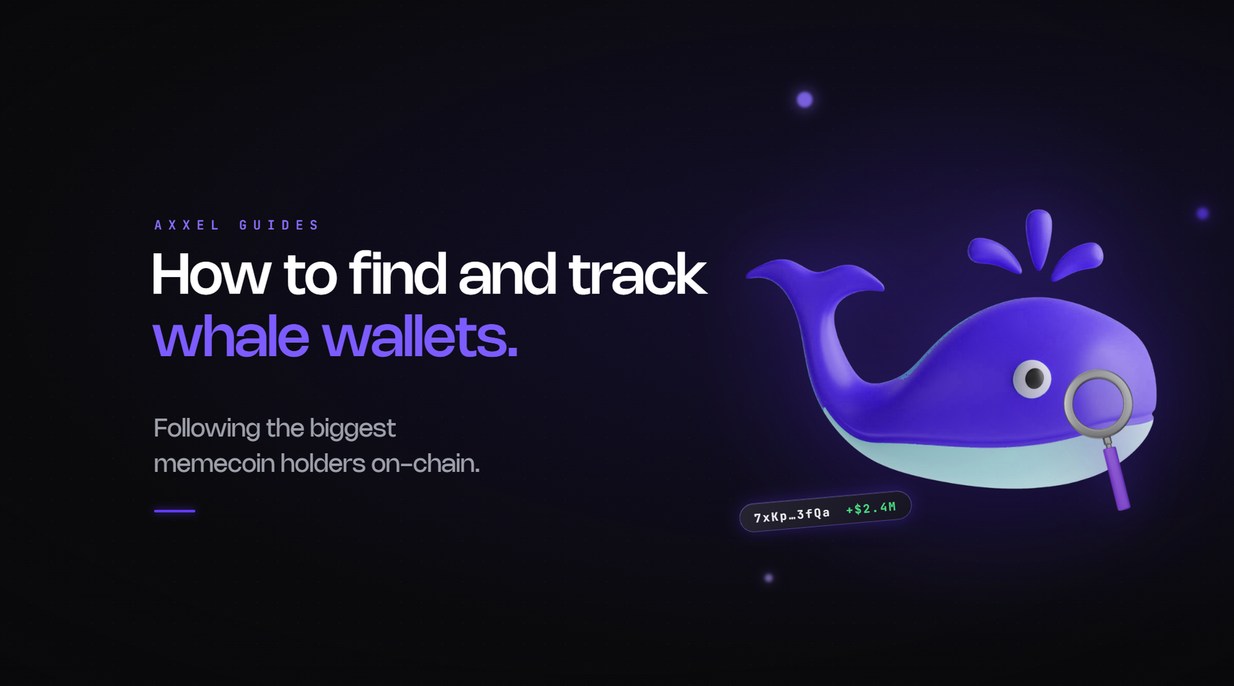 Guide to finding and tracking whale wallets on memecoins