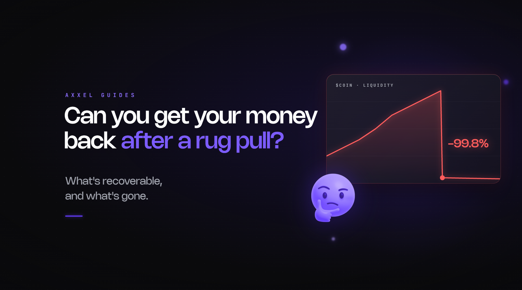Guide to what to do after a crypto rug pull and how to avoid recovery scams