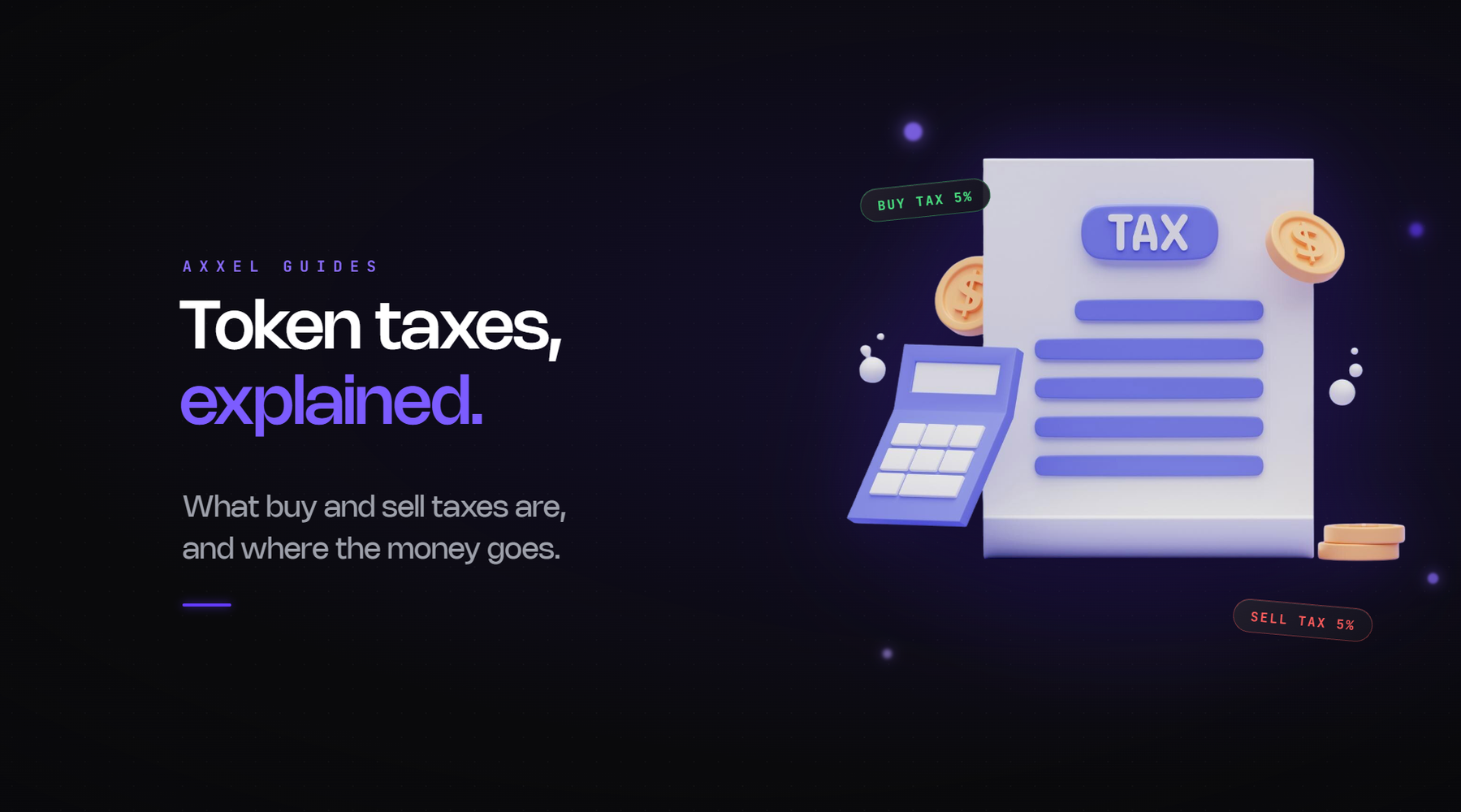 Guide to memecoin buy and sell taxes, how they work, and how to spot tax traps