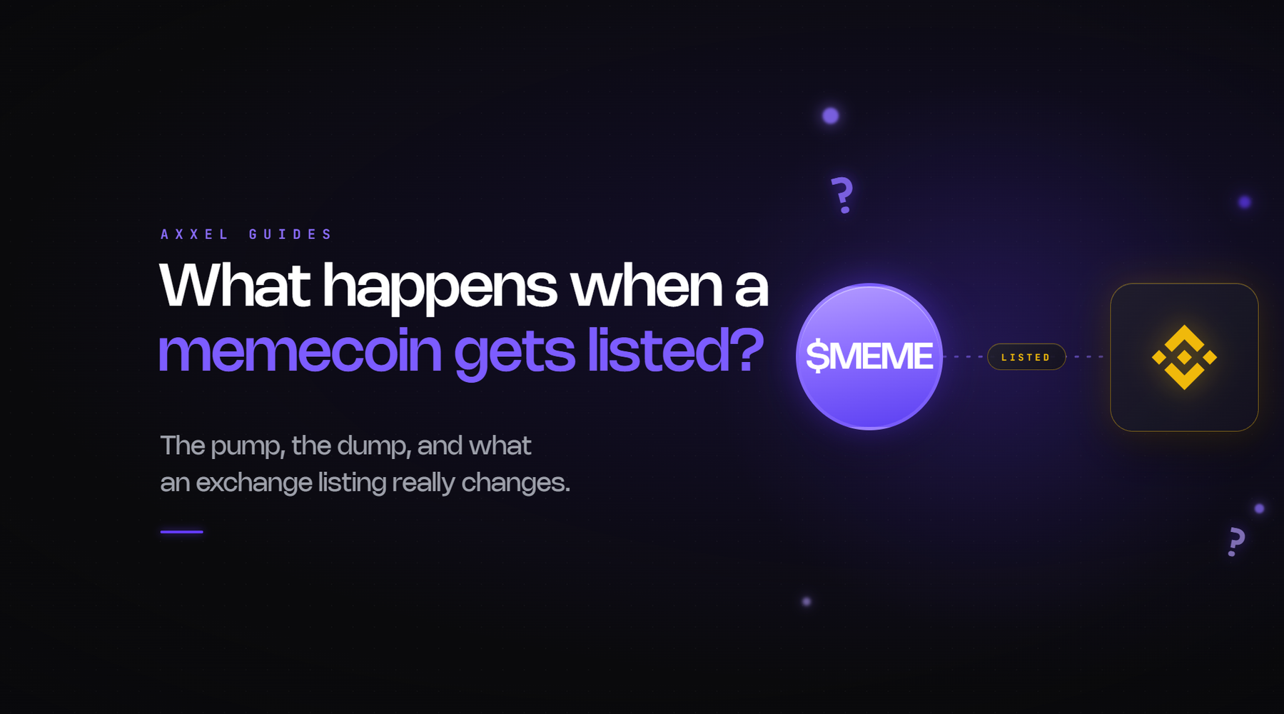 Guide to what happens to memecoin prices around exchange listings