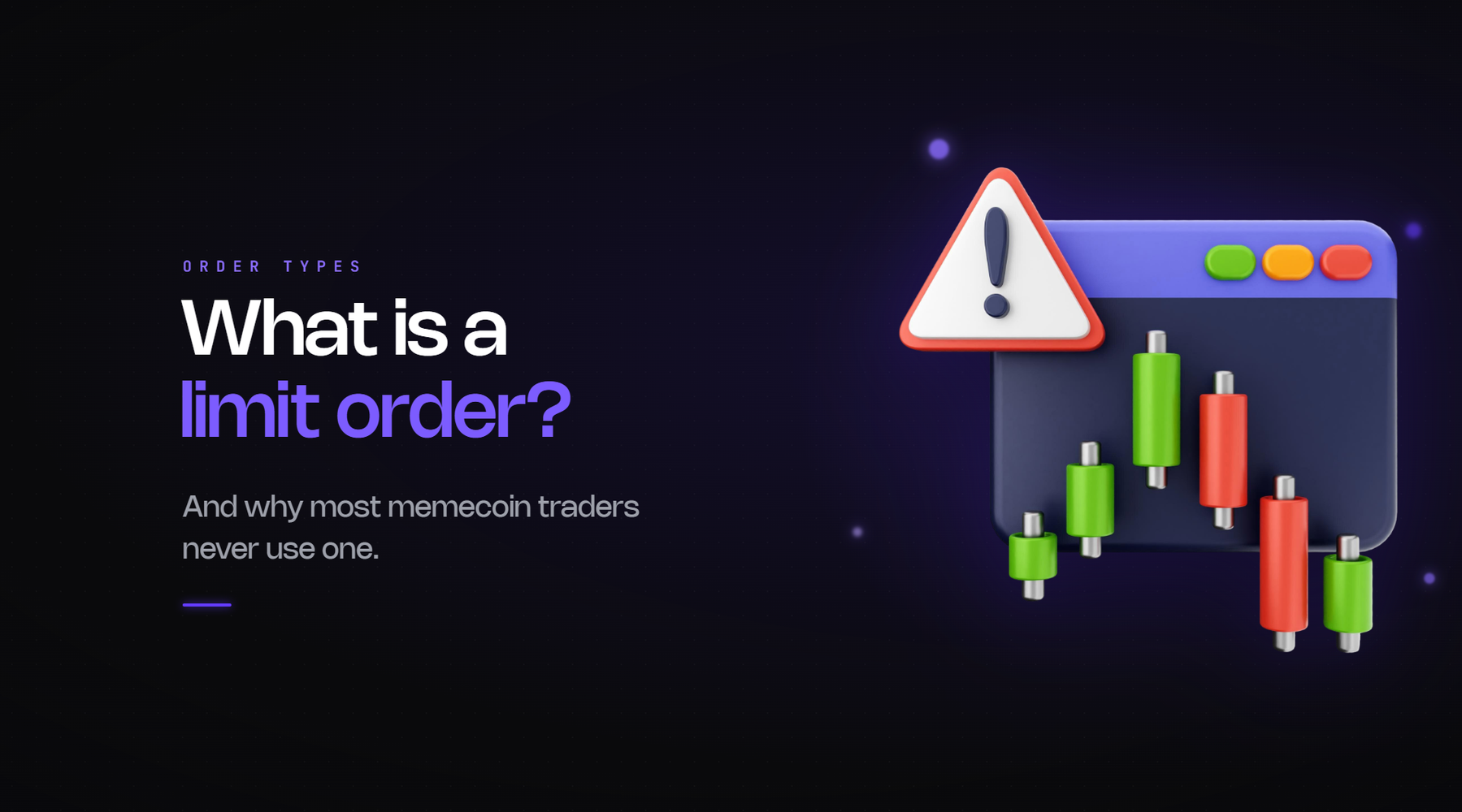 Explanation of limit orders in crypto and memecoin trading