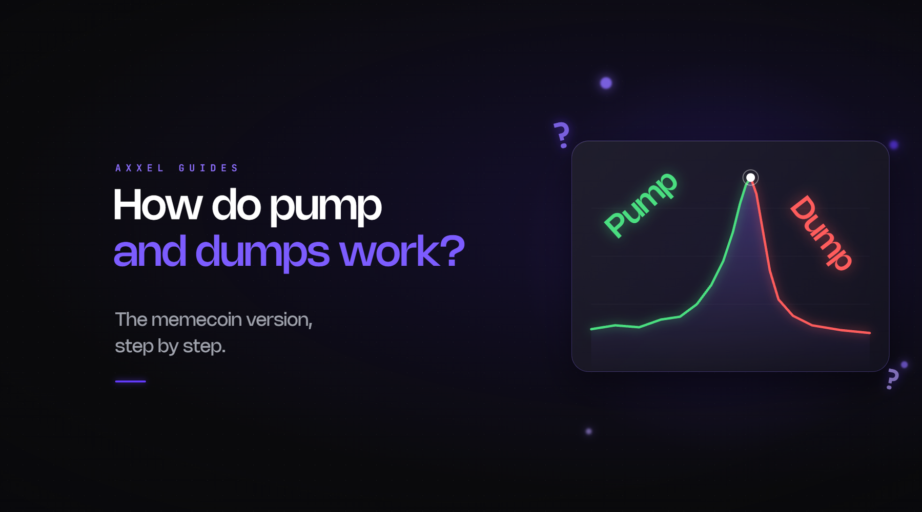 Explanation of how memecoin pump and dump schemes work step by step