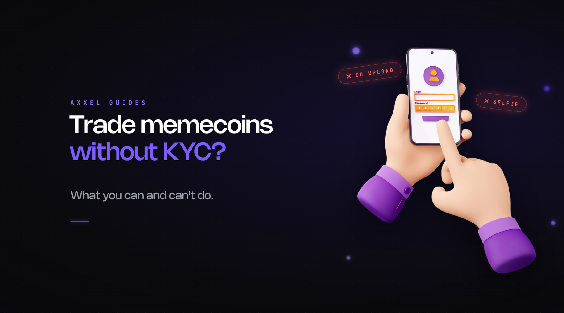 Explanation of where KYC applies in memecoin trading and where it doesn’t