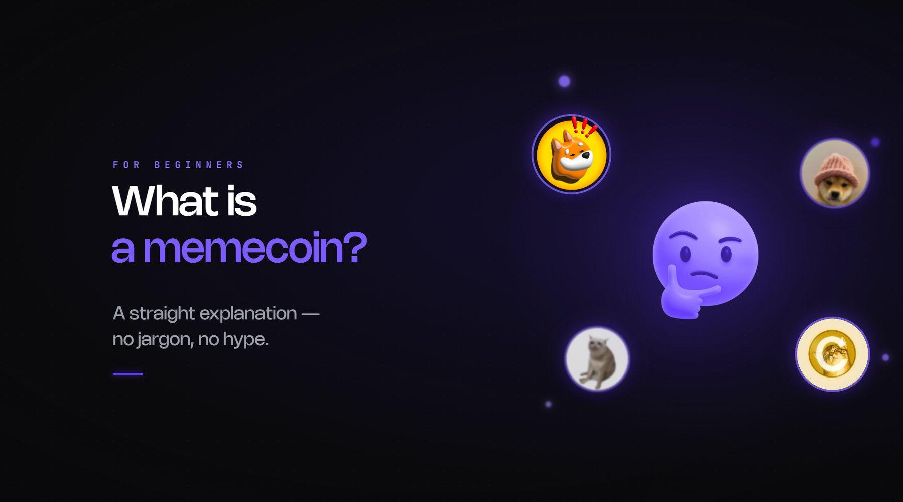 Beginner explanation of what memecoins are and how they work