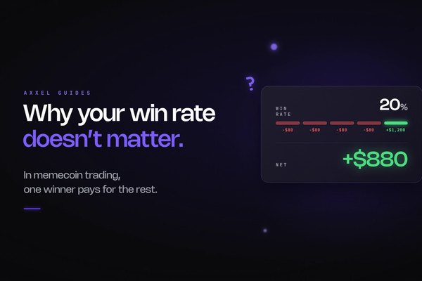 Why Your Win Rate Doesn’t Matter in Memecoin Trading