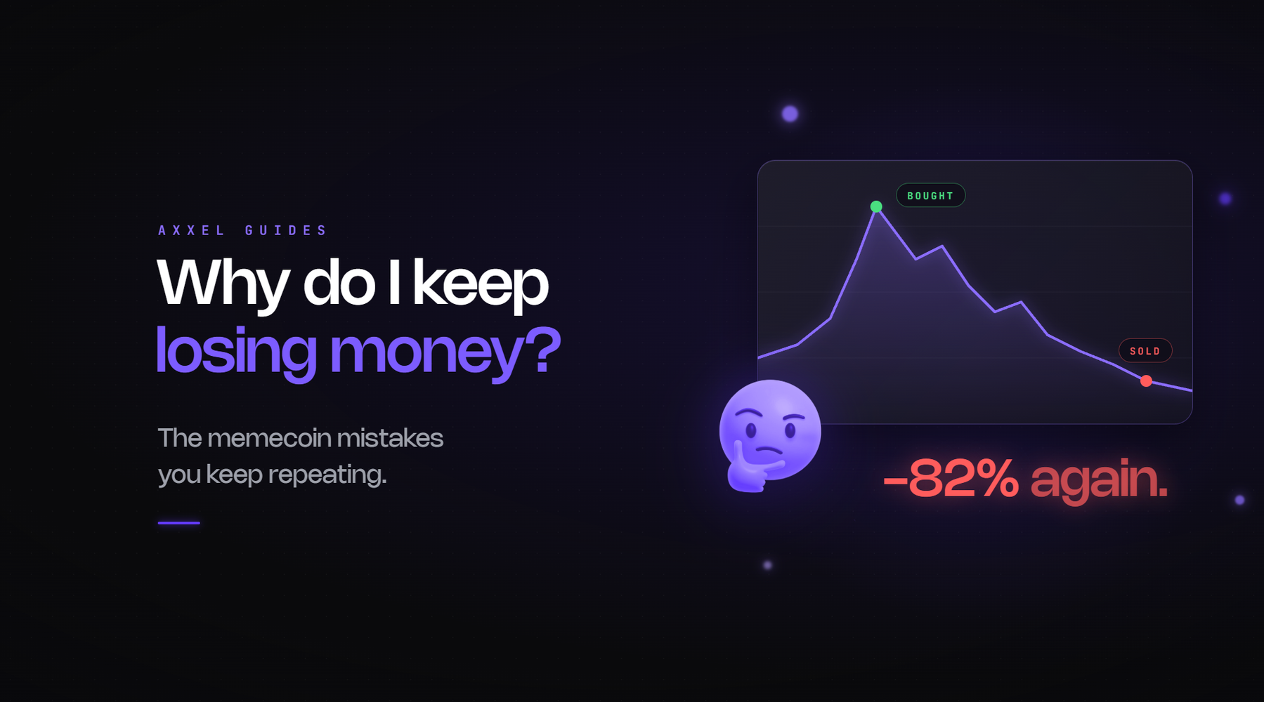 Diagnostic guide for traders consistently losing money on memecoins