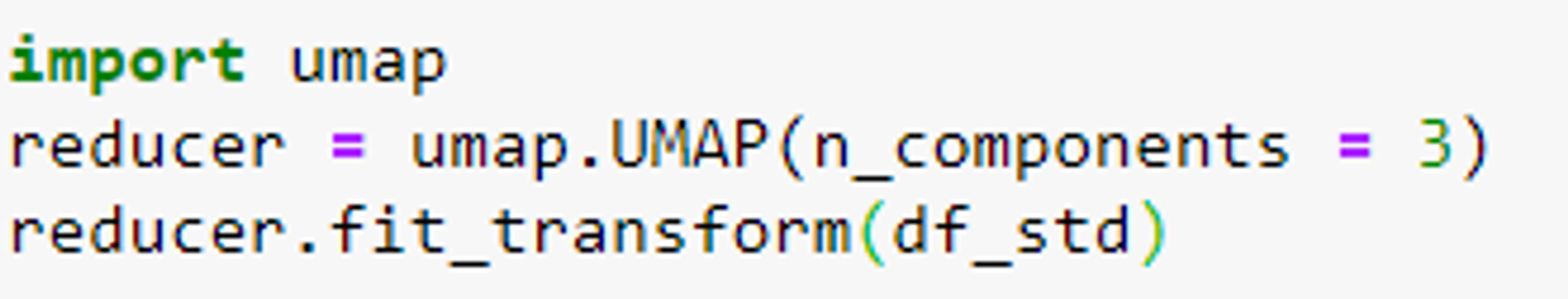 Python implementation of the UMAP package.