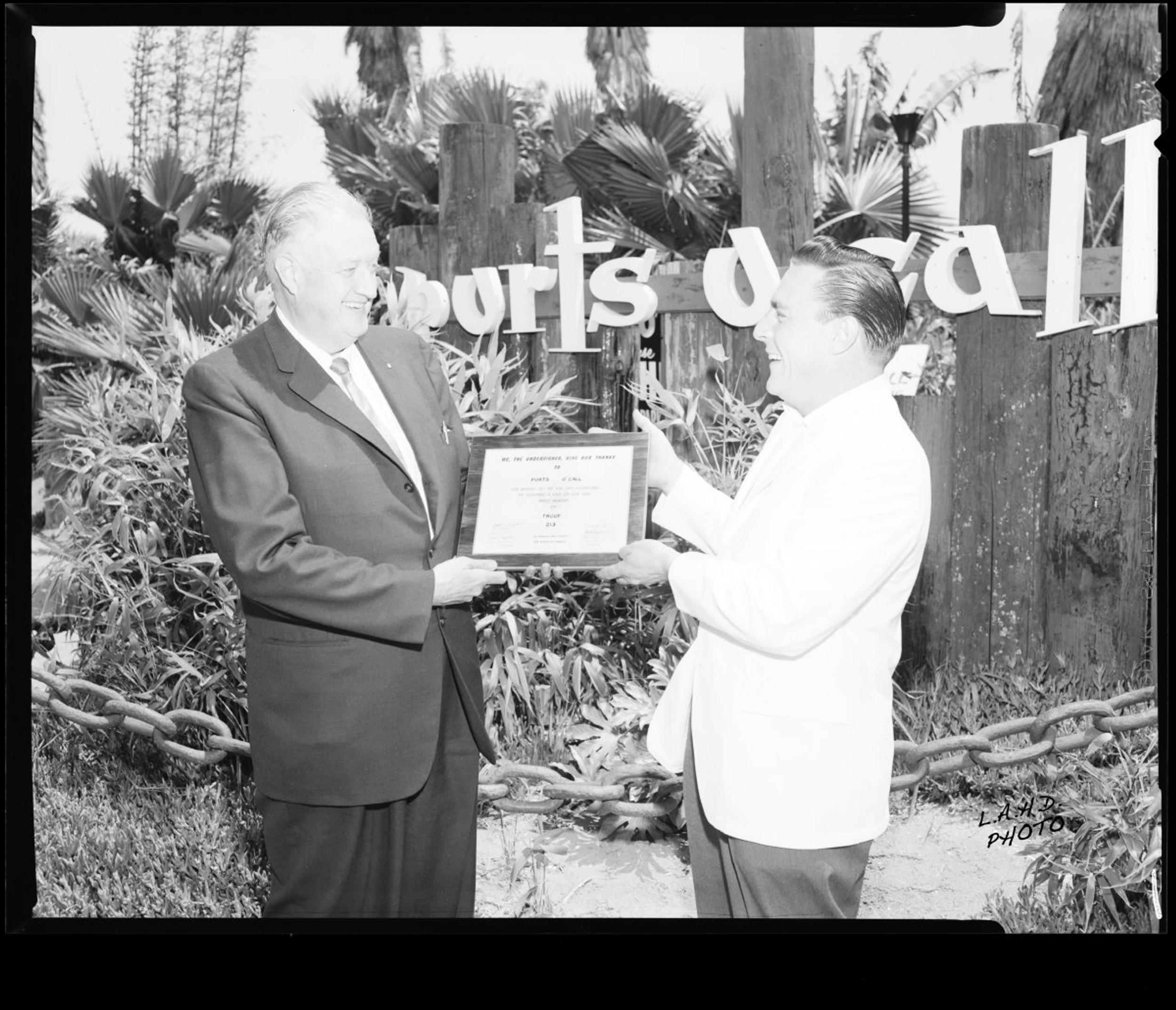Restaurant Opening, 1964.