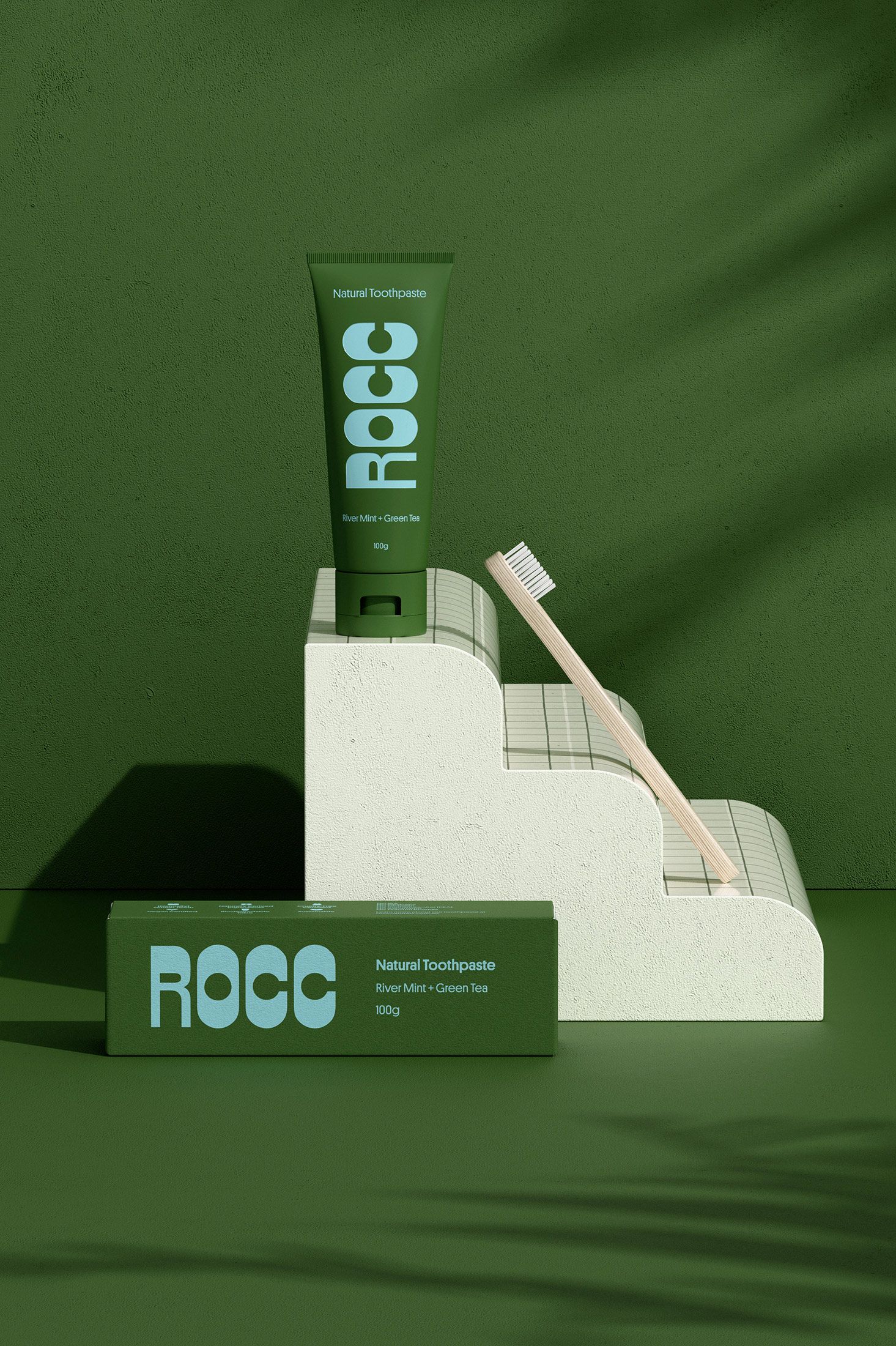 ROCC Natural Toothpaste Date Of Birth Design Branding 3D