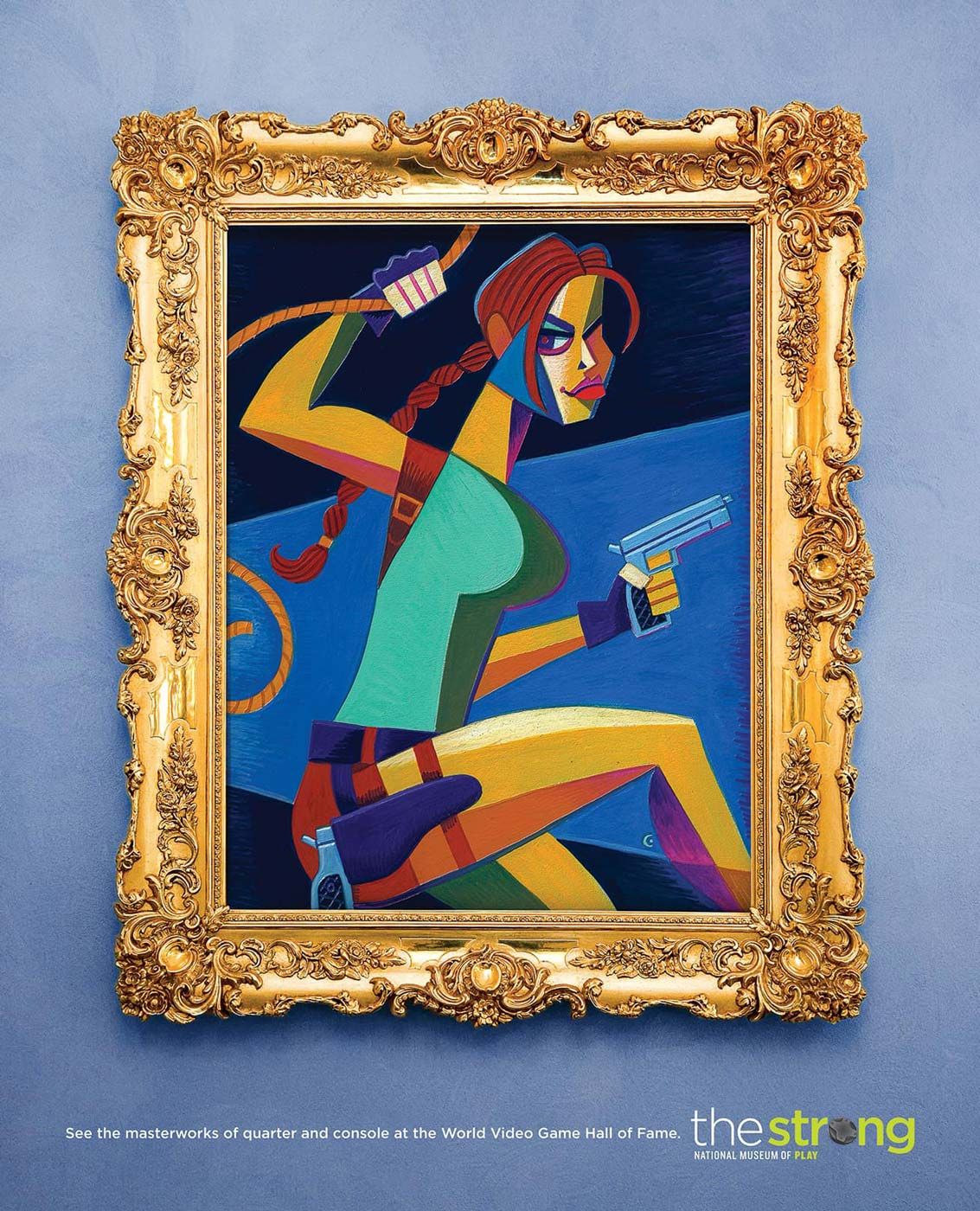 Painting of Lara Croft from Tomb Raider