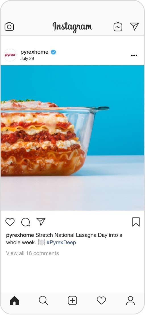 Instagram post: "Stretch National Lasagna Day into a whole week."