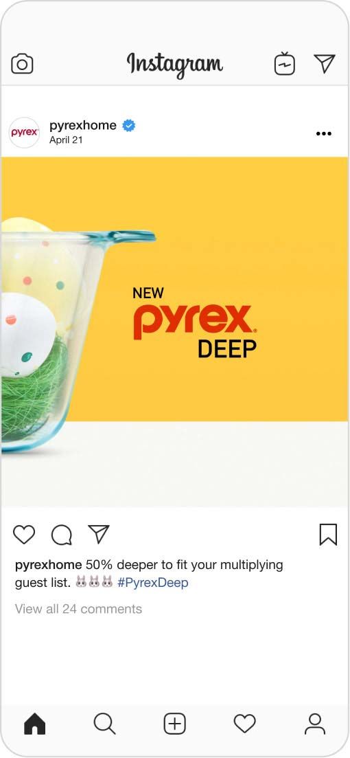 Instagram post: "50% deeper to fit your multiplying guest list."