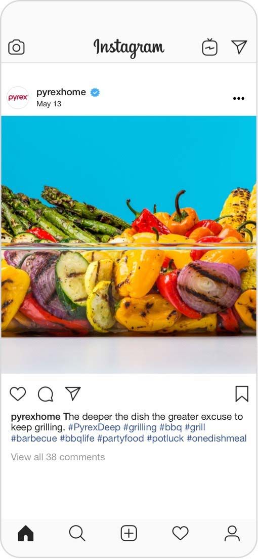 Instagram post: "The deeper the dish, the greater the excuse to keep grilling."