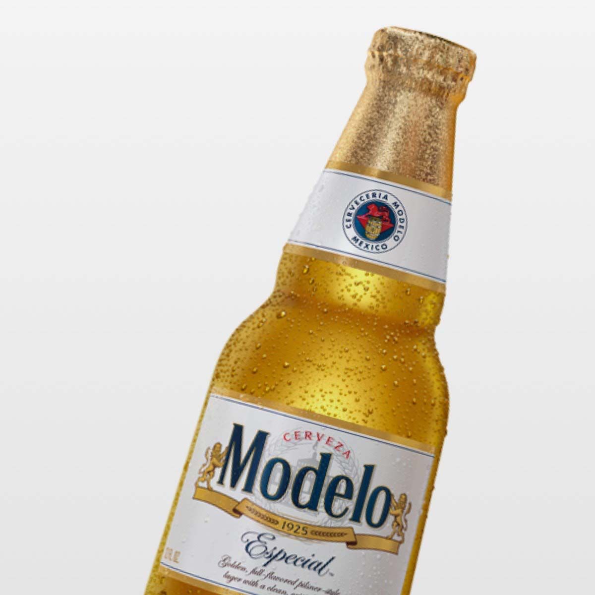 An image of a Modelo Cerveza bottle.