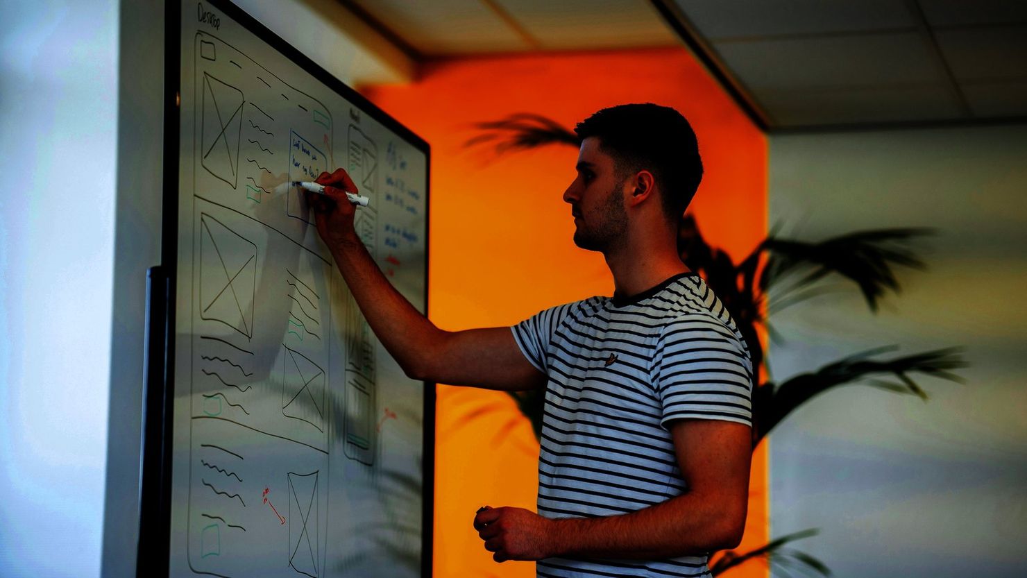 AI consultant mapping a strategy and delivery path with an enterprise team
