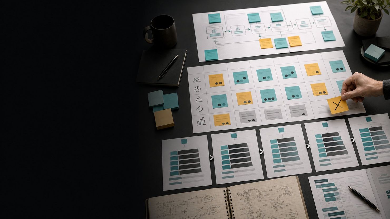Team comparing AI implementation partners against delivery requirements