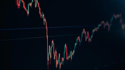 Return-on-investment chart on a dark display