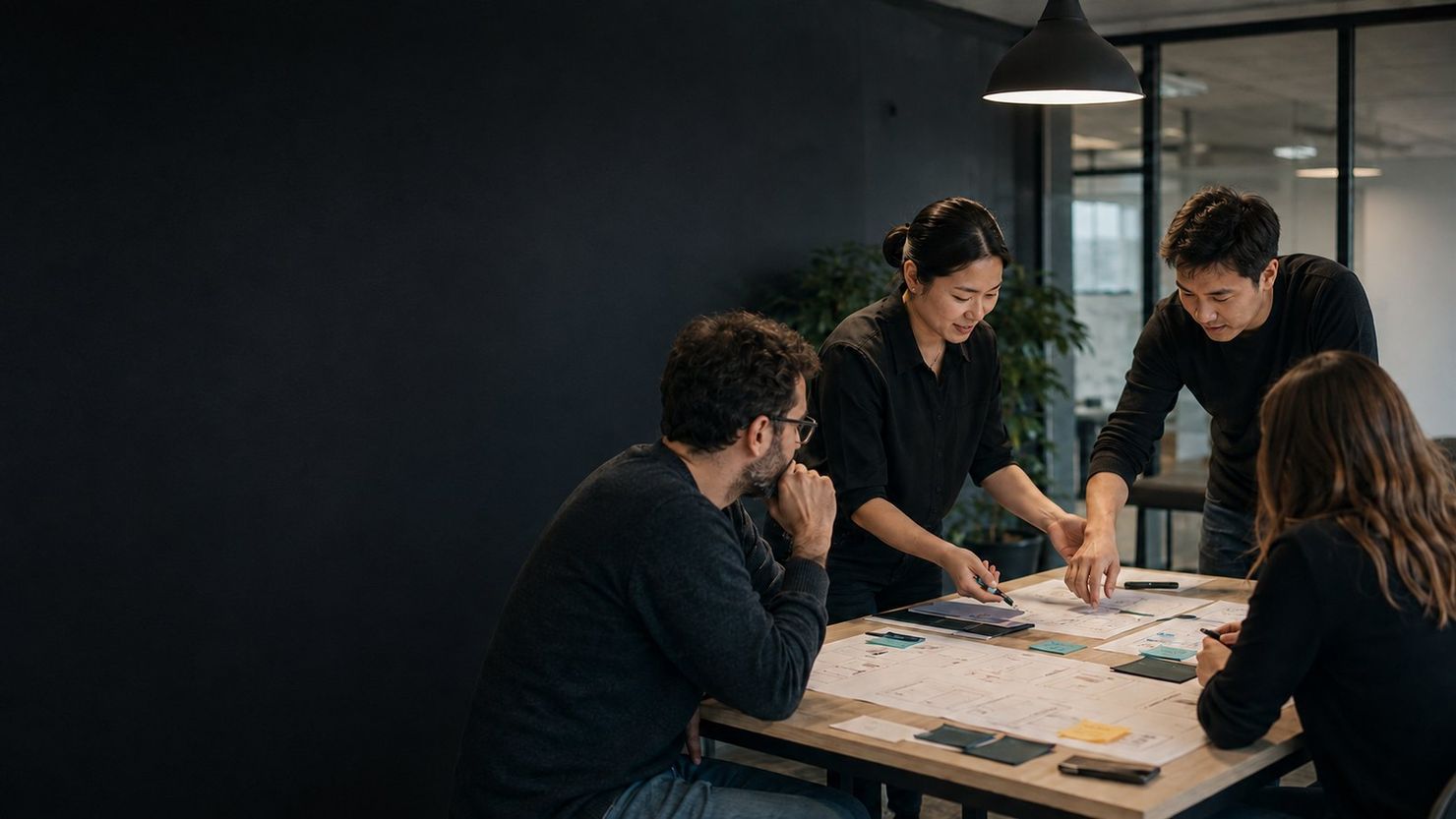 Enterprise leaders working through an AI readiness plan
