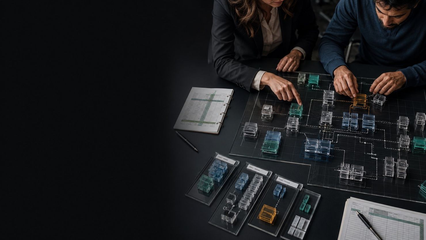 Enterprise team mapping agentic AI cost drivers across a delivery portfolio